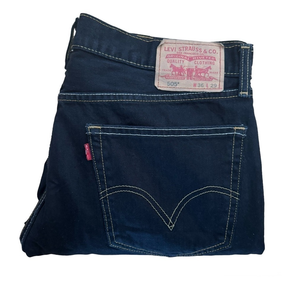 Levi’s 505 Straight Fit Black Jeans - 36/29